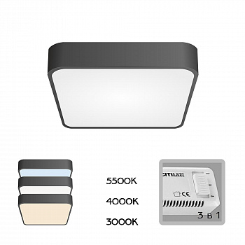 Citilux Купер CL724K24V1 LED Светильник потолочный Чёрный арт. 88848