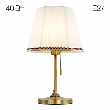 Citilux Линц CL402730 Настольная лампа бронза с белым абажуром арт. 89006