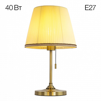 Citilux Линц CL402733 Настольная лампа бронза с кремовым абажуром арт. 89007
