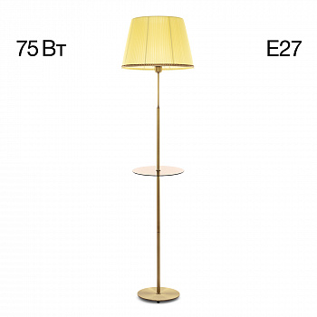 Citilux Линц CL402983T Торшер бронза со столиком и кремовым абажуром арт. 89013