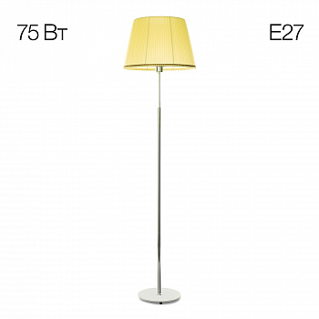 Citilux Линц CL402973 Торшер хром с кремовым абажуром арт. 89020