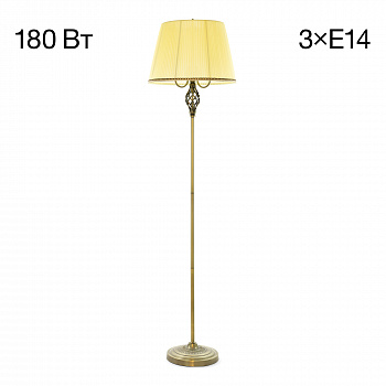Citilux Вена CL402933 Торшер бронза с кремовым абажуром арт. 89041