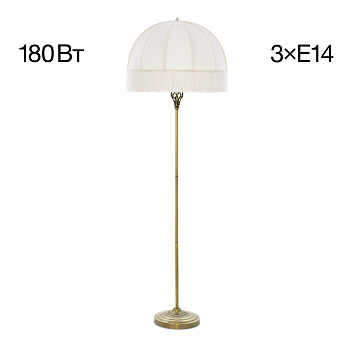 Citilux Базель CL407931 Торшер бронза с бежевым абажуром арт. 89074