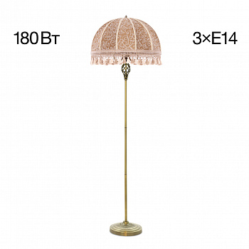 Citilux Базель CL407935 Торшер бронза с абажуром Вышивка арт. 89084