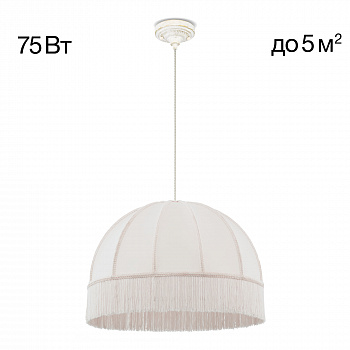 Citilux Базель CL407021 Подвесной светильник патина с бежевым абажуром арт. 89085