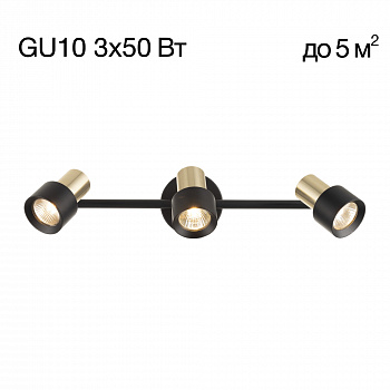 Citilux SAT CL505631 Спот поворотный с выключателем Чёрный+Золото арт. 89272