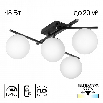 Citilux DORSY CL223142 LED Люстра поворотная Чёрная арт. 89405