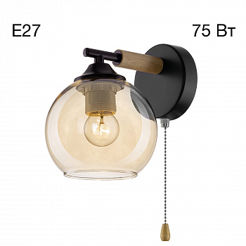 Citilux TIKA CL133411 Бра с выключателем Чёрное арт. 89492