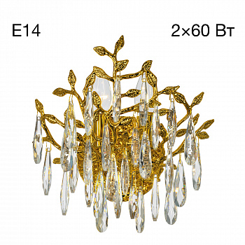 Citilux RITZ CL310022 Бра хрустальное Золото арт. 89493