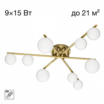 Citilux GLOB CL209293 Люстра потолочная Бронза арт. 89498
