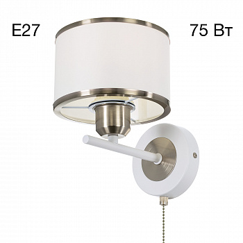 Citilux ALTON CL421412 Бра с абажуром и выключателем Белое арт. 89531