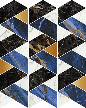 Керамогранит RHAPSODY MOSAIC MOOD BLUE 30X34 арт. 84541