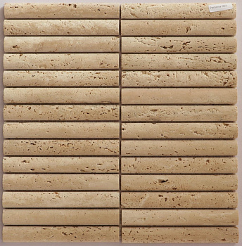 Art&Natura Мозаика из натурального камня 2x14,8 Marble Mosaic Pomona003 29,8x30,6х1,2 (0,7296м2/кор=8шт) 0,0912м2/матрица на сетке  арт. 122243