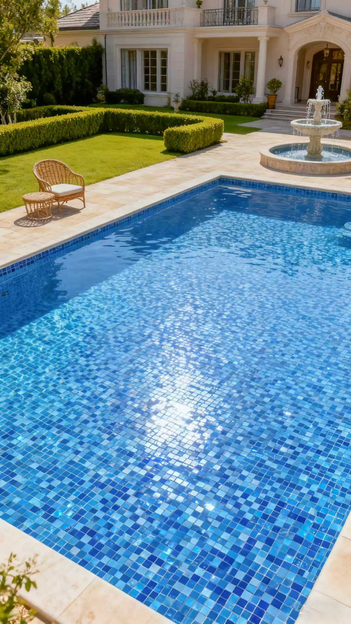 Плитка декоративная стеклянная Alaska dark blue/Аляска тёмно-синий 36*36*4  304*304 арт. 90758