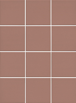 1336 Агуста розовый матовый 30x40 из 12 частей 9,8x9,8x0,7 арт. 118033