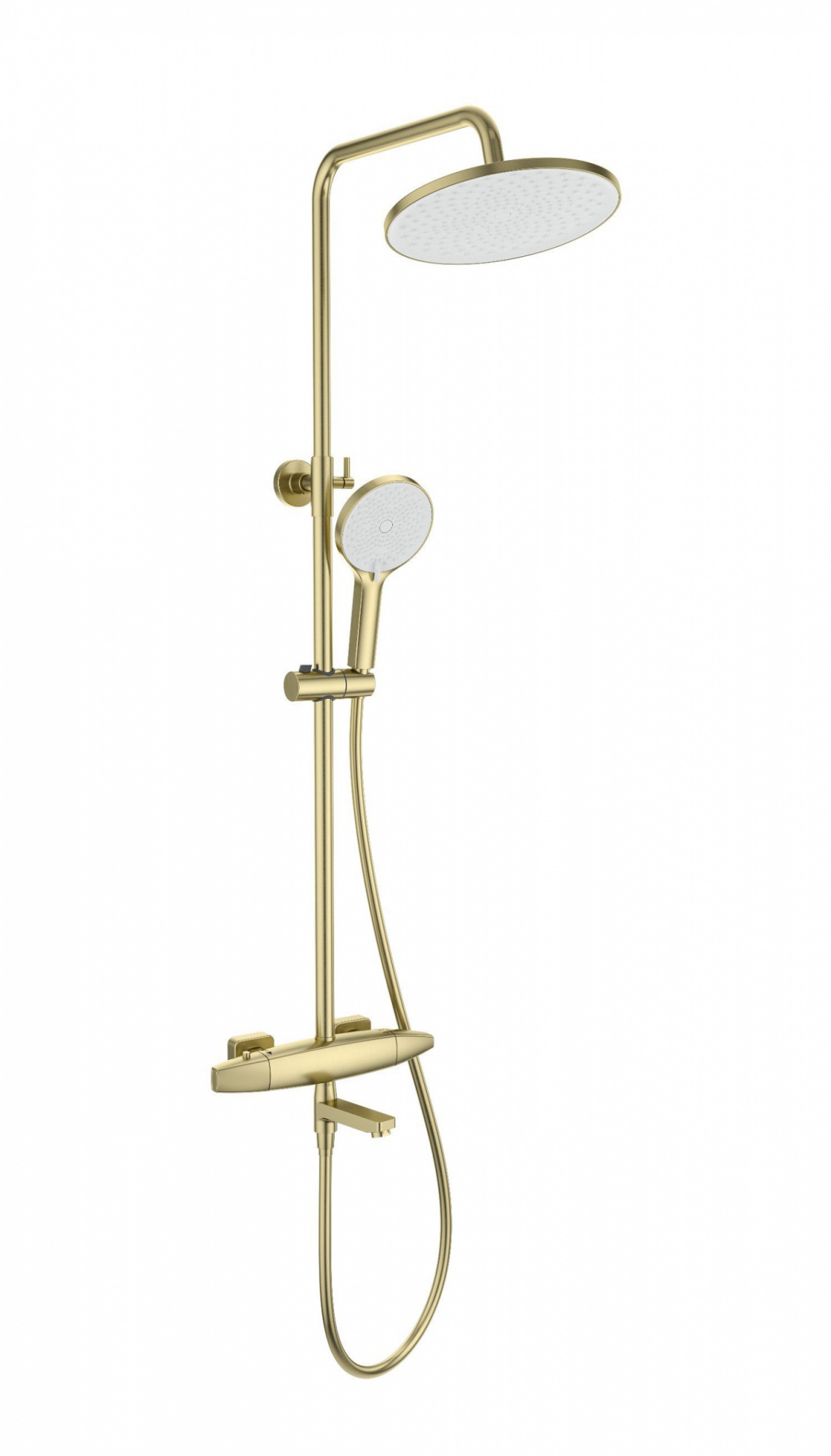 Душевая система с термостатом WONZON & WOGHAND NEO, Брашированное золото