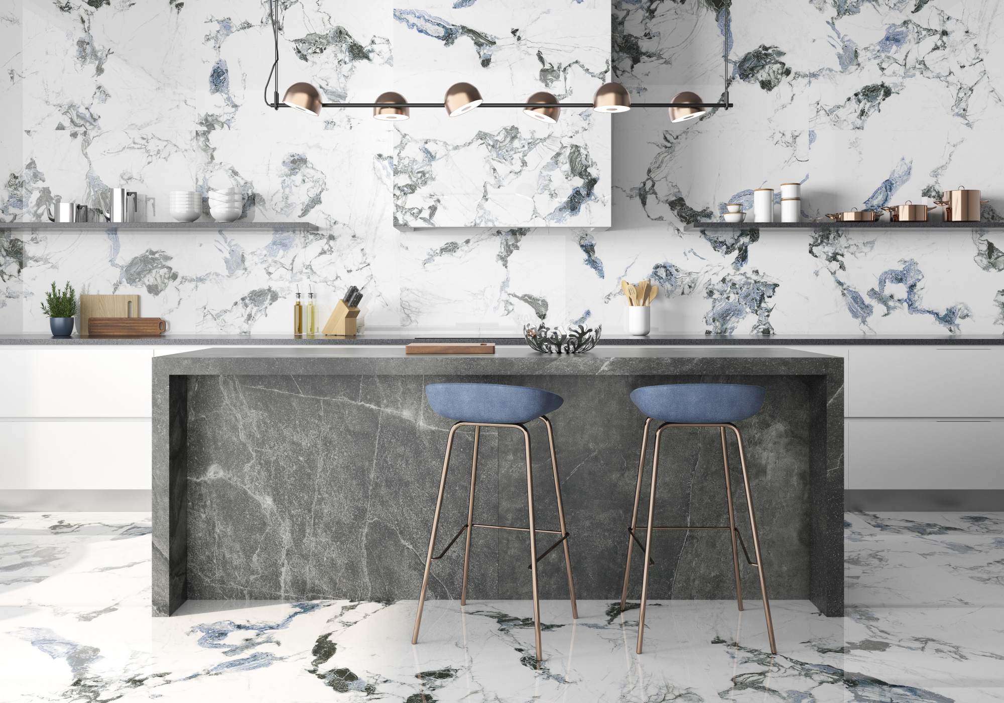 Плитка Geotiles Oyama Blue 60x120 Super Polished (1,44 кв.м.) арт. 209087