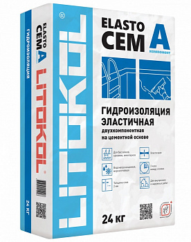 ELASTOCEM (А+B) серый компонент А (мешок 24 кг) арт. 201242