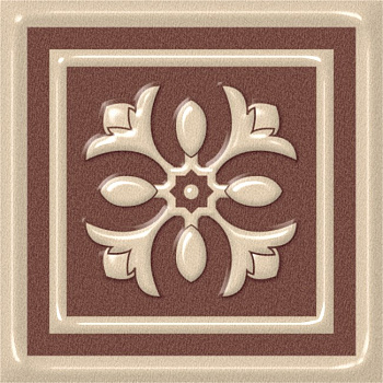 Декоративная вставка Venezia Beige 5,8x5,8x7 непол. Milky White арт. 202087