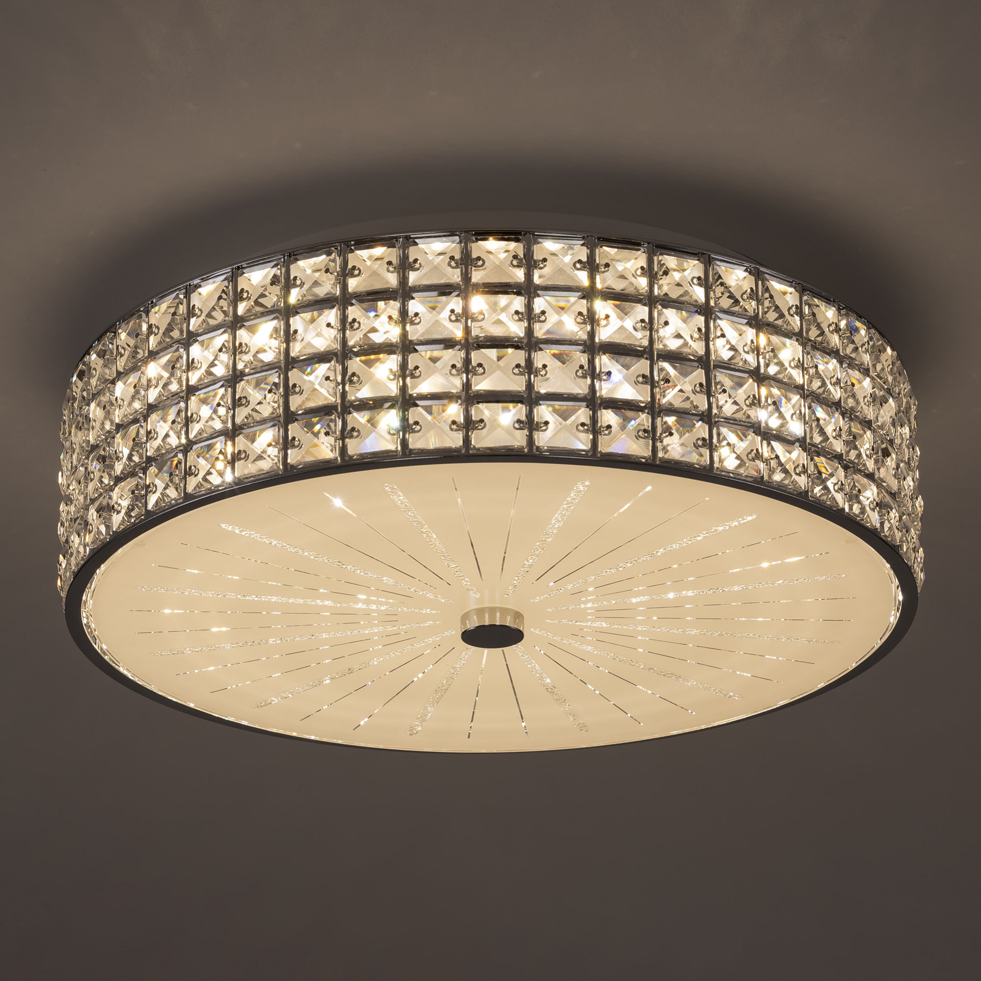 Citilux Портал CL32415G1 LED RGB Люстра хрустальная с пультом Хром арт. 89018