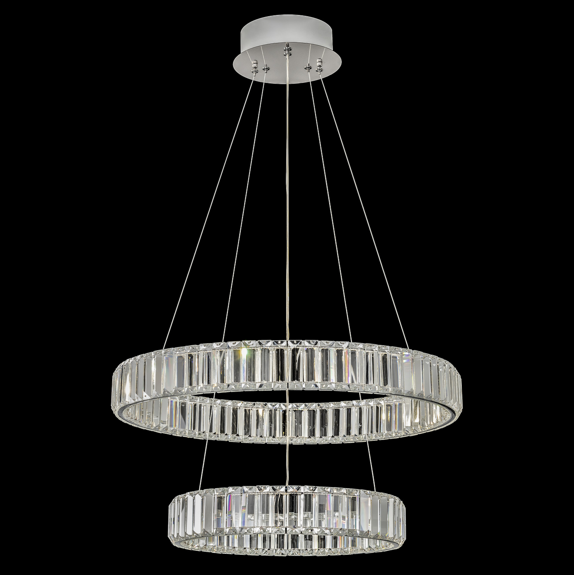 Citilux Чезаре CL338261 LED Люстра хрустальная с пультом Хром арт. 89039