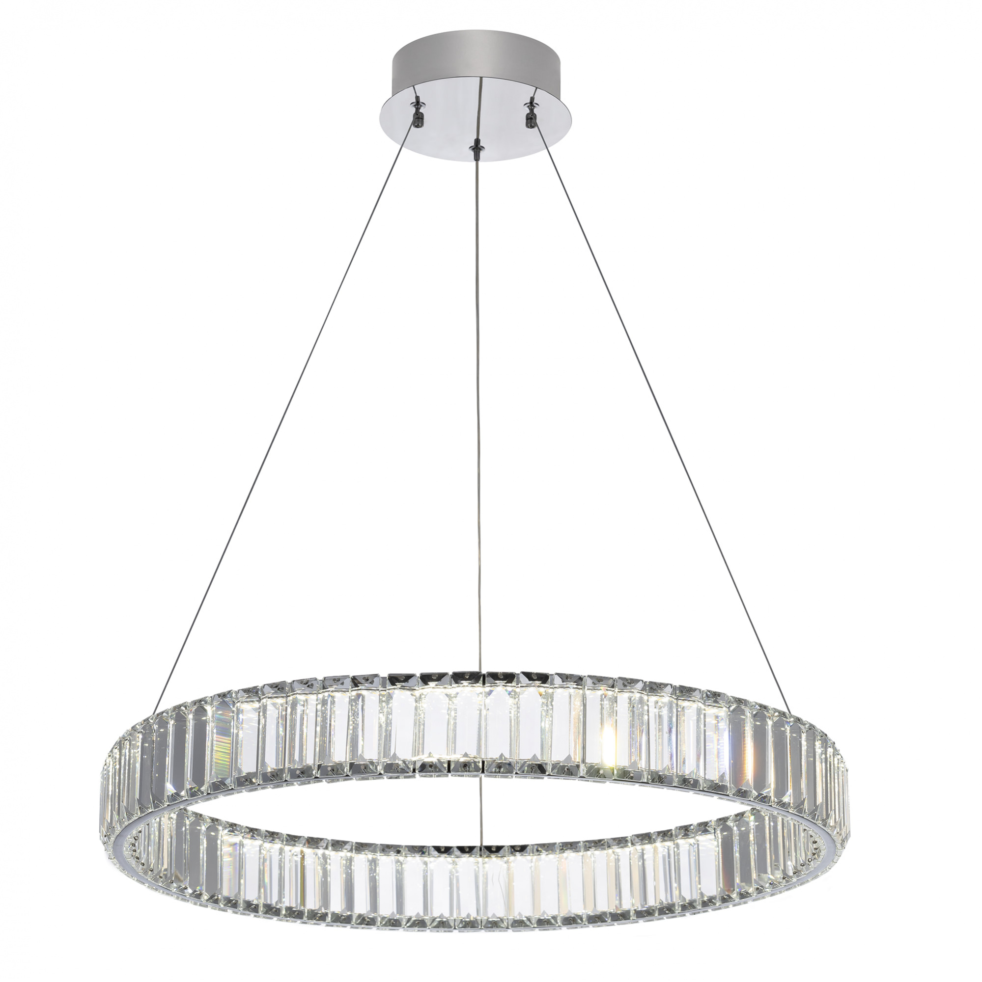Citilux Чезаре CL338161 LED Люстра хрустальная с пультом Хром арт. 89040