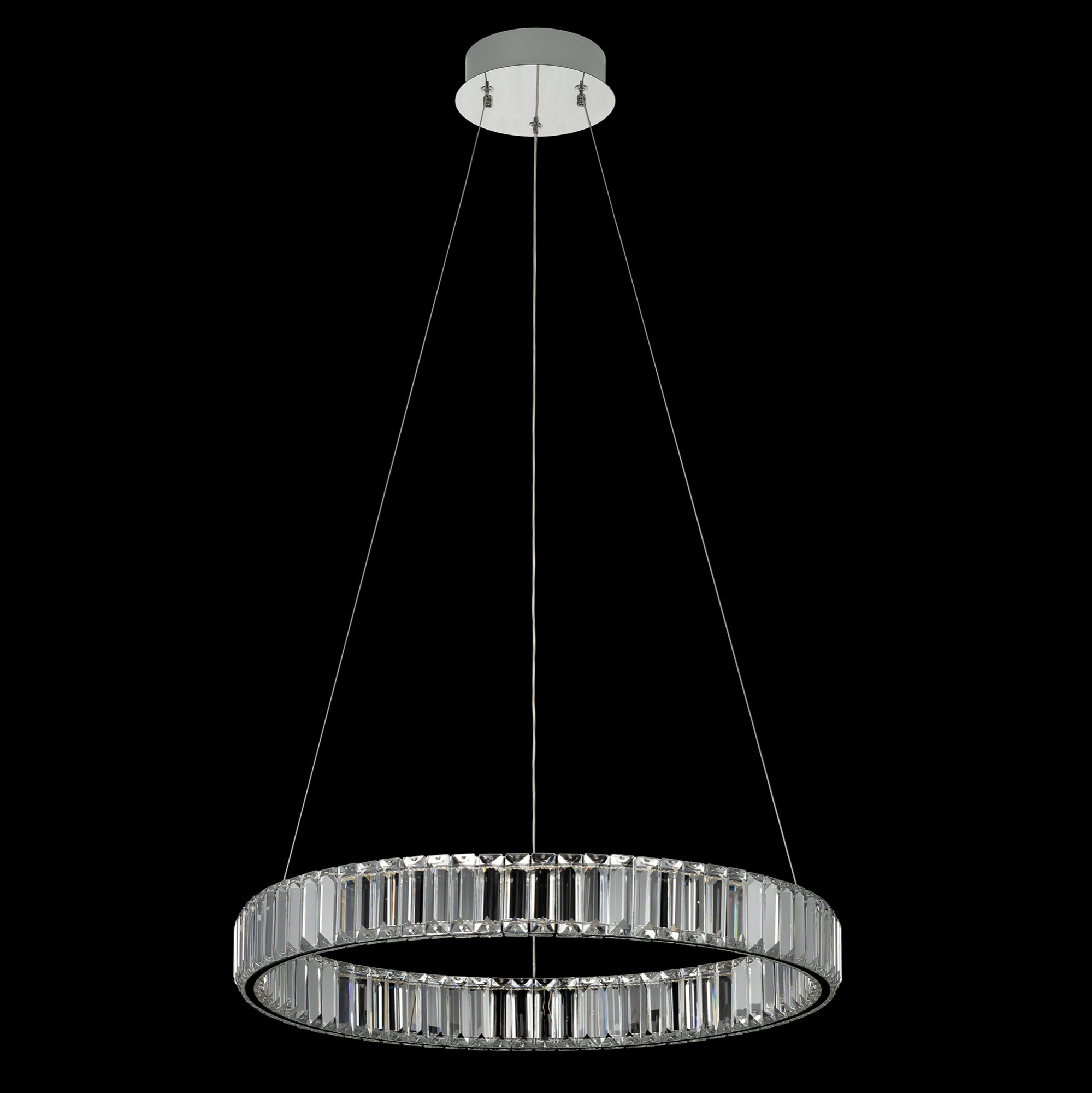 Citilux Чезаре CL338161 LED Люстра хрустальная с пультом Хром арт. 89040