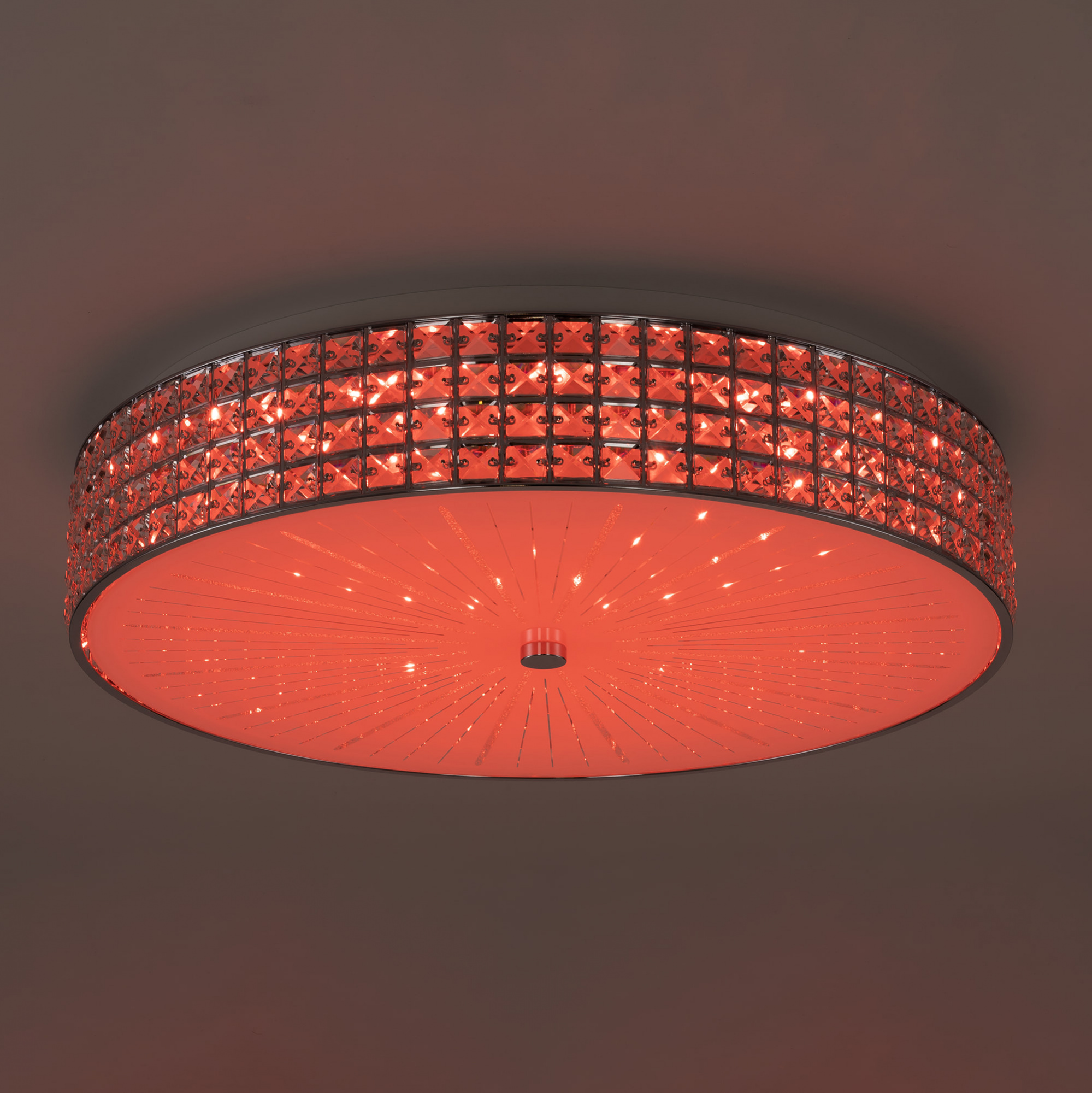 Citilux Портал CL32410G1 LED RGB Люстра хрустальная с пультом Хром арт. 89066