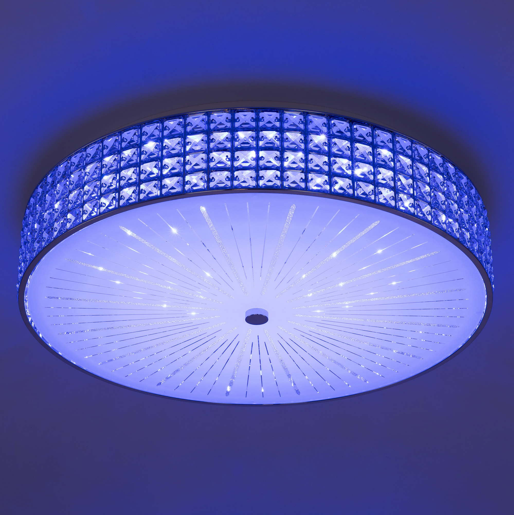 Citilux Портал CL32410G1 LED RGB Люстра хрустальная с пультом Хром арт. 89066