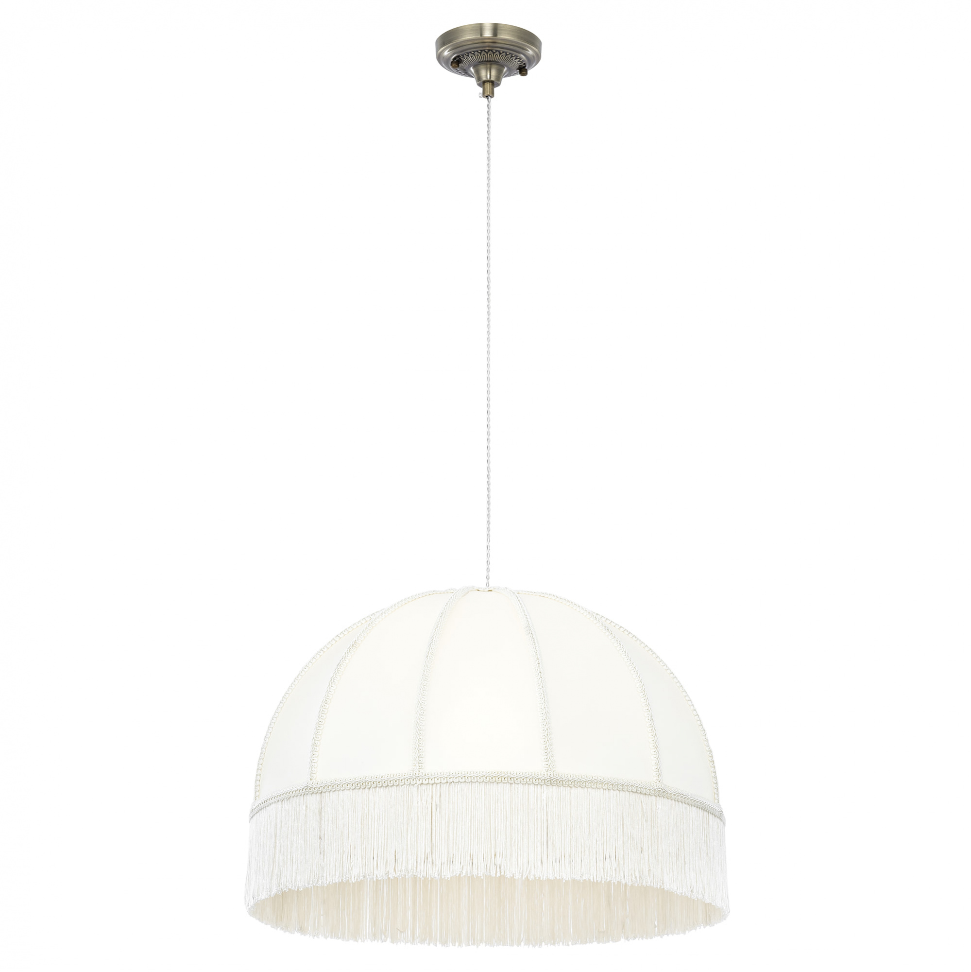 Citilux Базель CL407031 Подвесной светильник бронза с бежевым абажуром арт. 89090