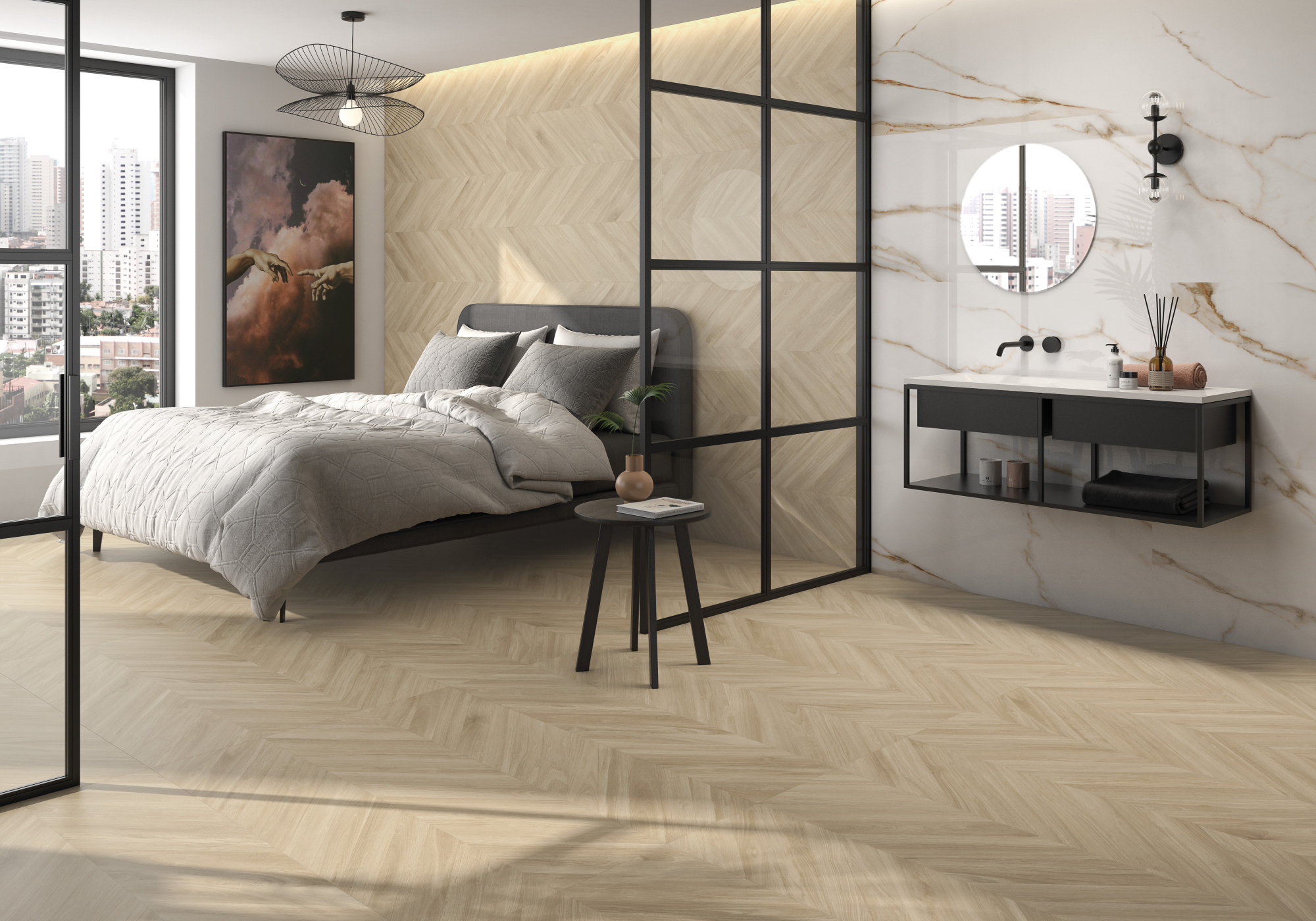 Плитка Geotiles Ebony Haya 60x120 (F) (1,44 кв.м.) арт. 53077