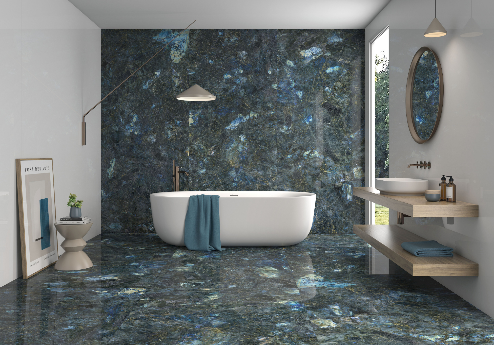Плитка Geotiles Labradorite Blue 120x280 Super Polished (3,36.кв.м.) арт. 53112