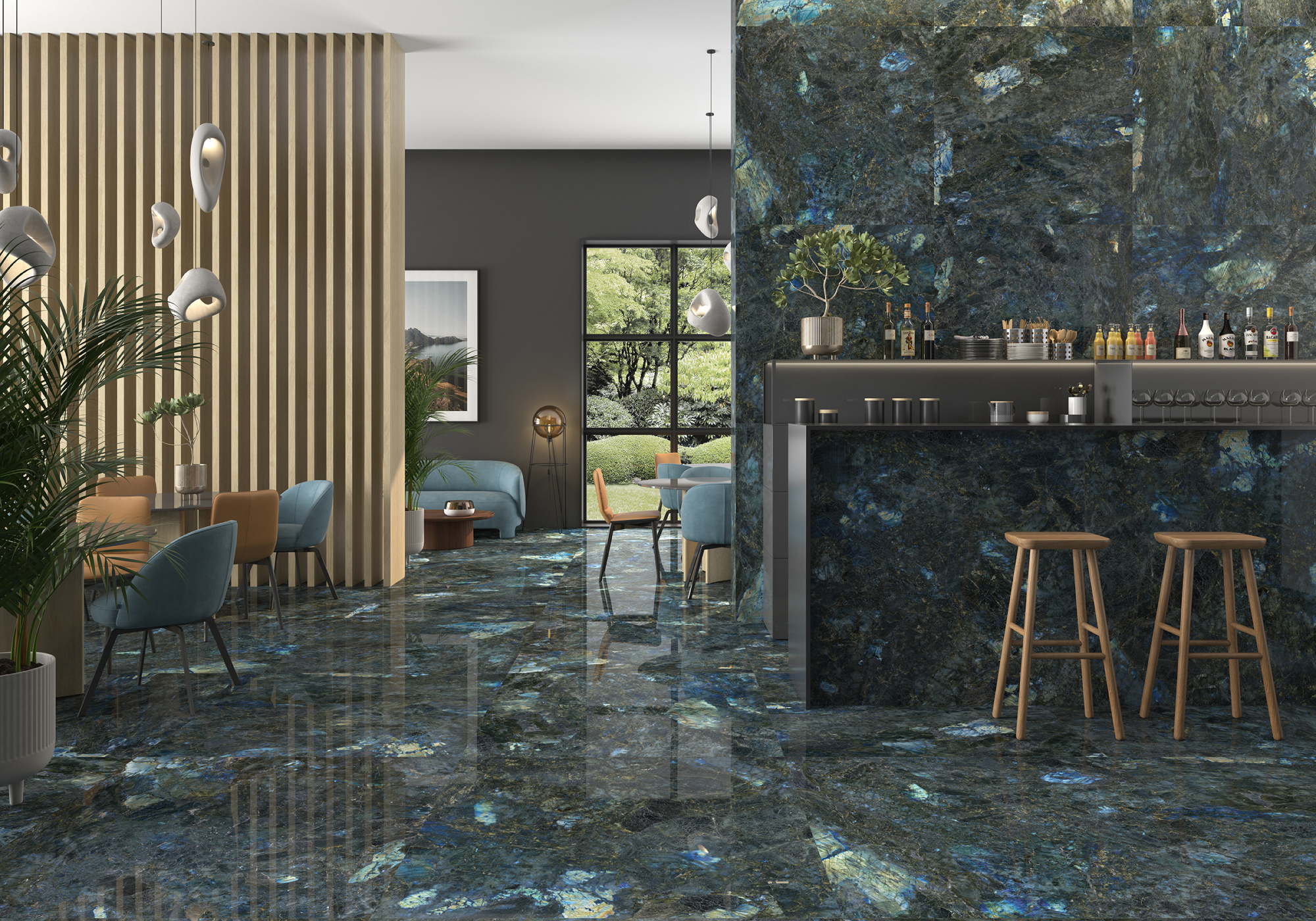 Плитка Geotiles Labradorite Blue 60x120 Super Polished (1,44.кв.м.) арт. 53113