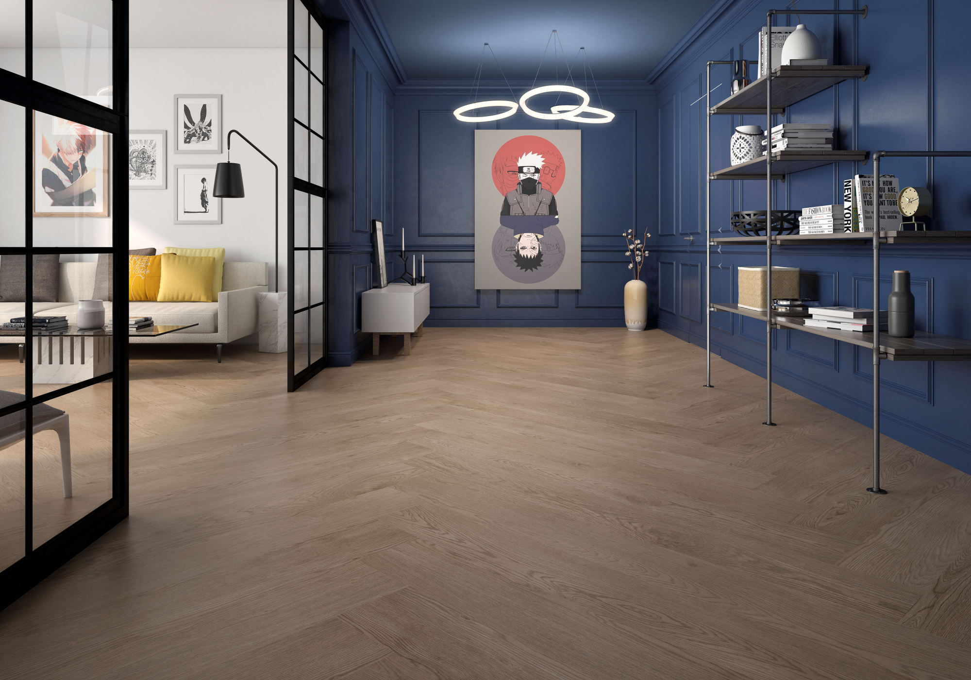 Плитка Geotiles Norden Teka 20x120 (F) Compacglass (1,68 кв.м.) арт. 53147