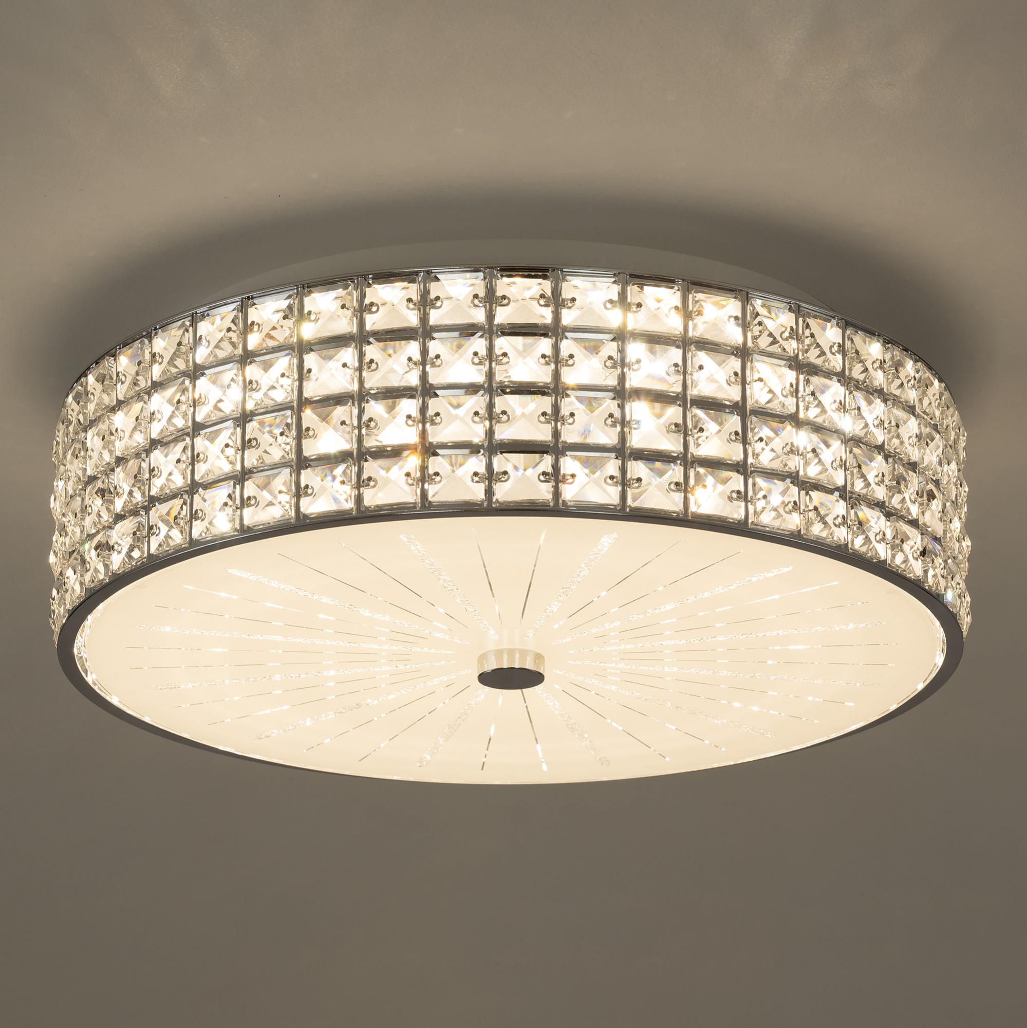 Citilux Портал CL32415G1 LED RGB Люстра хрустальная с пультом Хром арт. 89018