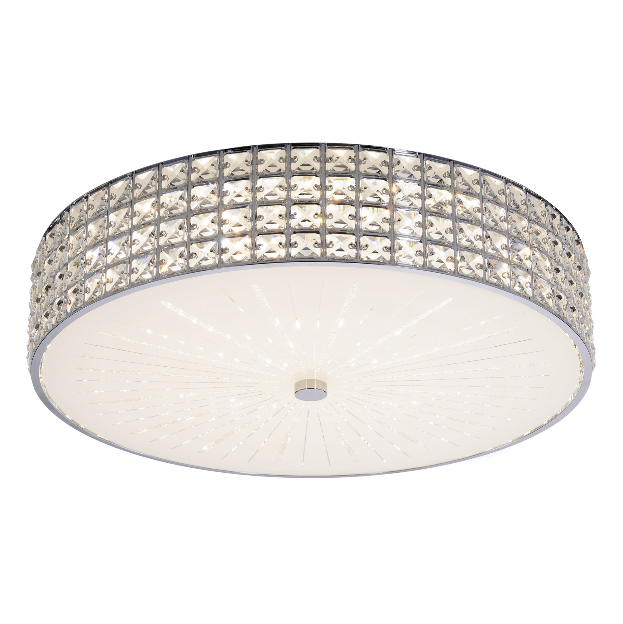 Citilux Портал CL32418G1 LED RGB Люстра хрустальная с пультом Хром арт. 89027