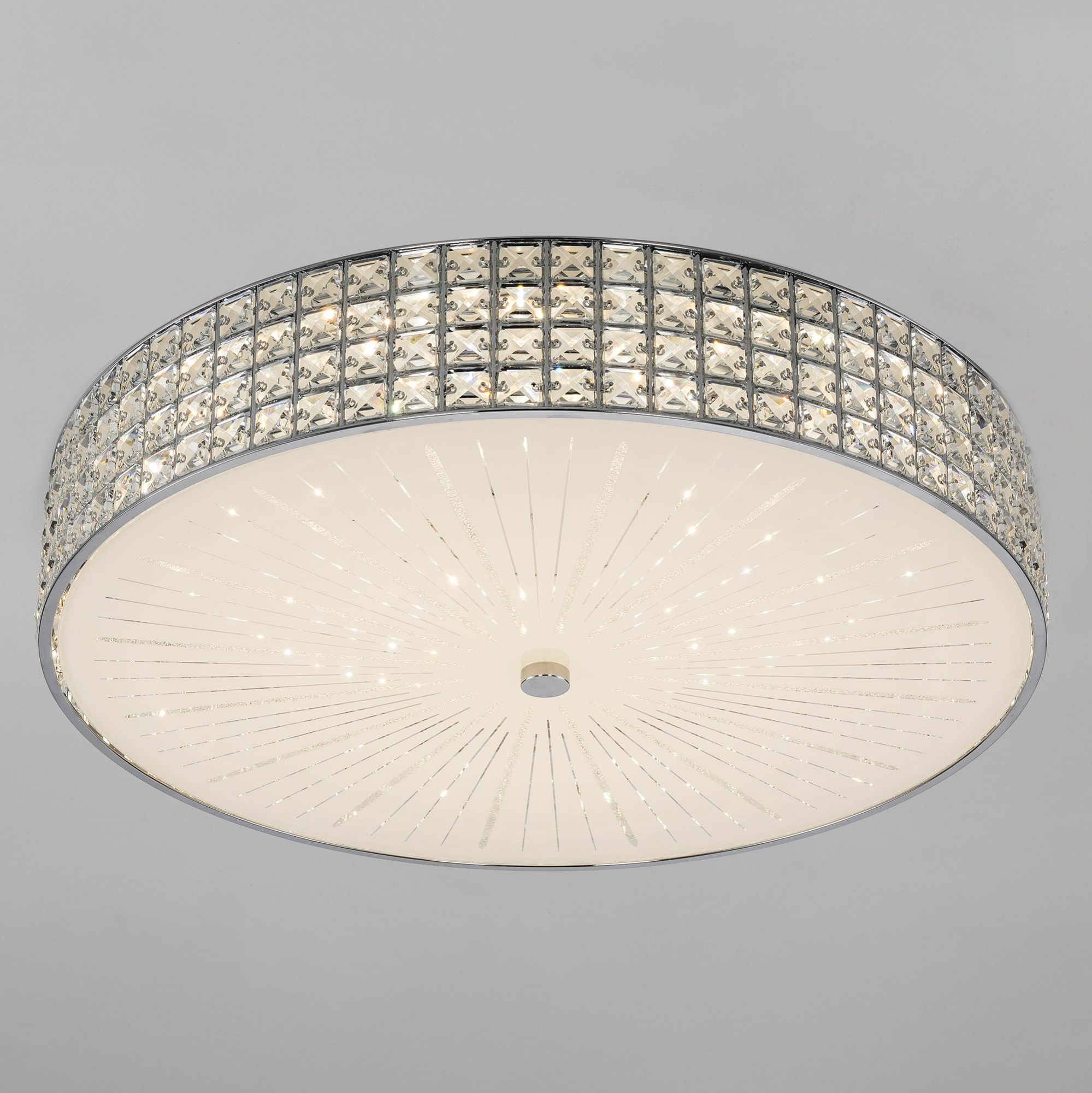 Citilux Портал CL32410G1 LED RGB Люстра хрустальная с пультом Хром арт. 89066