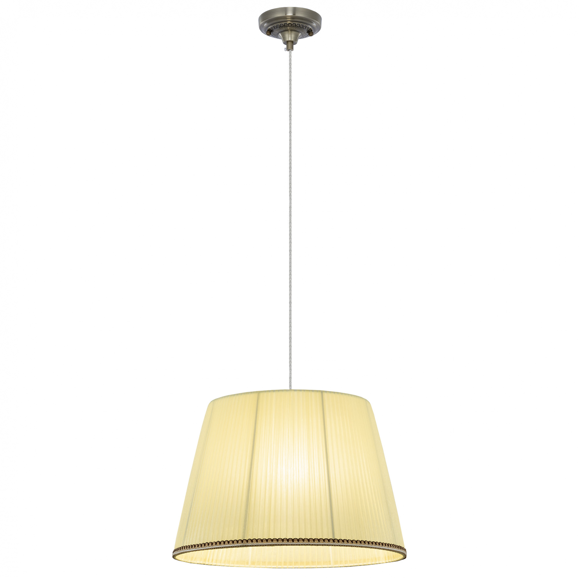 Citilux Вена CL402033 Подвесной светильник бронза с кремовым абажуром арт. 89030