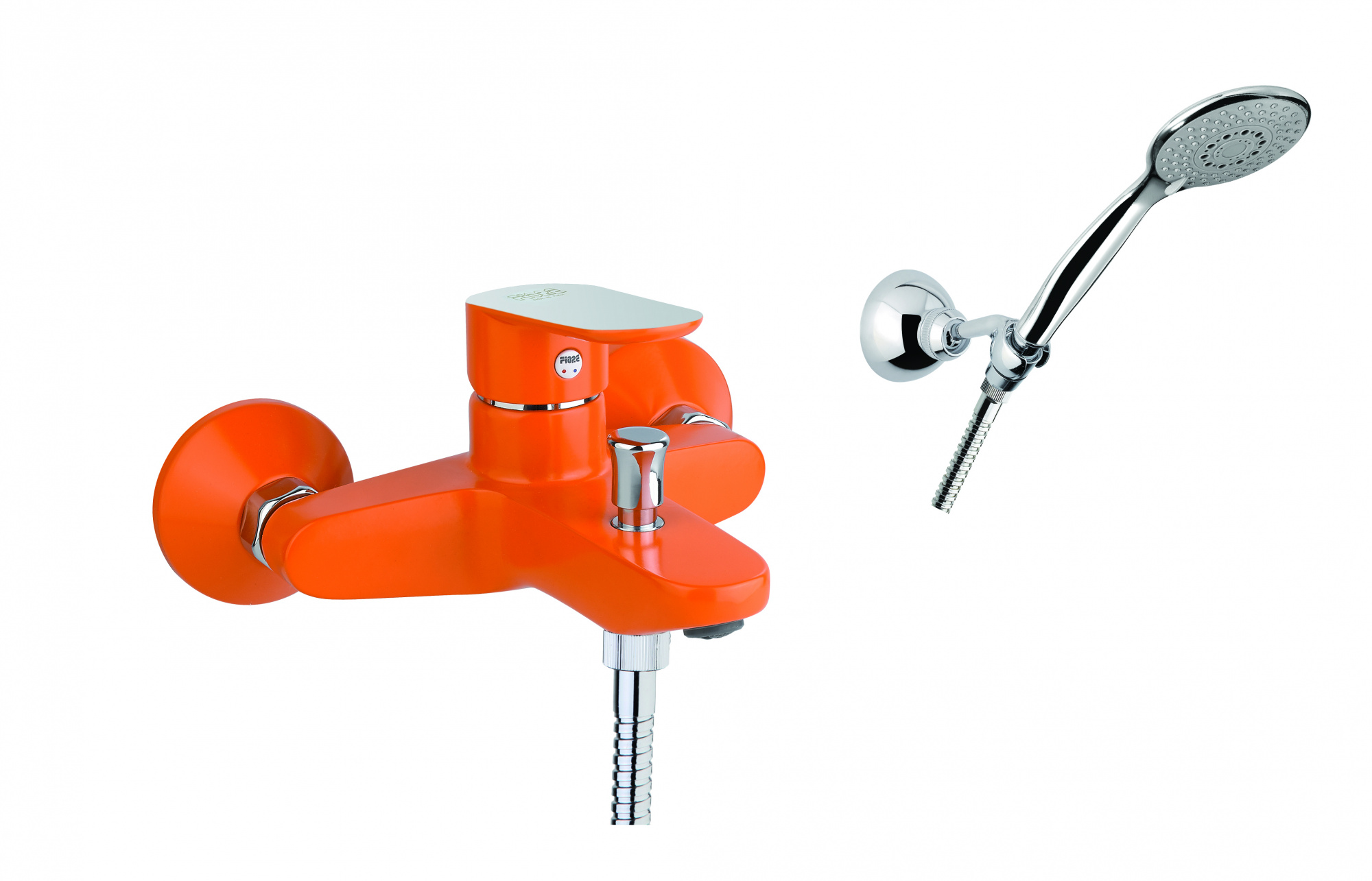 Смеситель для ванны Fiore KEVON CHIC 81OX8150, хром/оранжевый арт. 166965