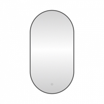 Зеркало с подсветкой LED Fixsen FX-3120F овальное 50х120 см, графит арт. 178895