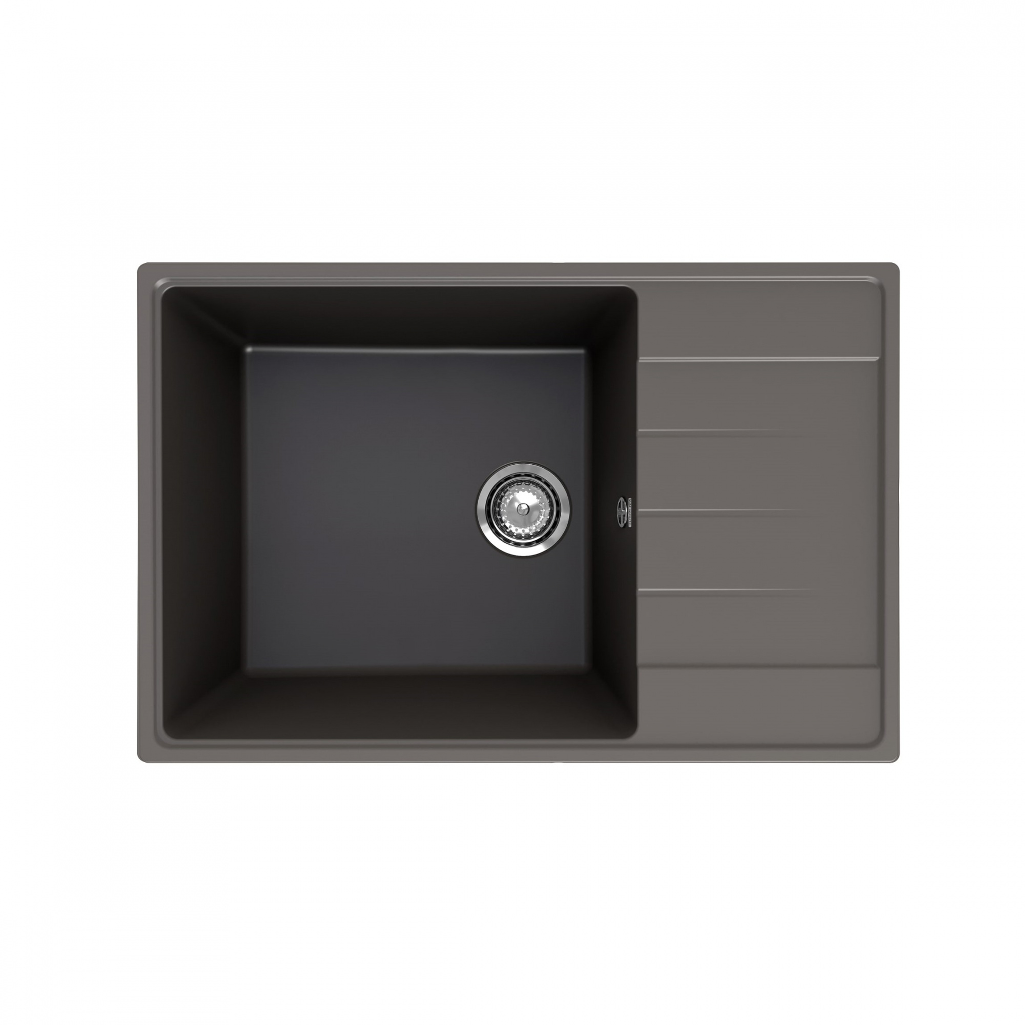 Кухонная мойка Ulgran Quartz Prima 760-09, асфальт арт. 185282