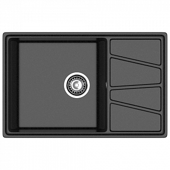 Кухонная мойка GranFest VERTEX 780L, черный арт. 186685