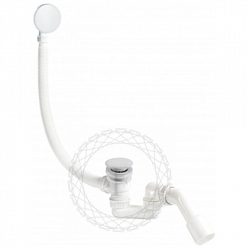 Слив-перелив (автомат, 90 см.) FILARETE FL90W, белый арт. 187428