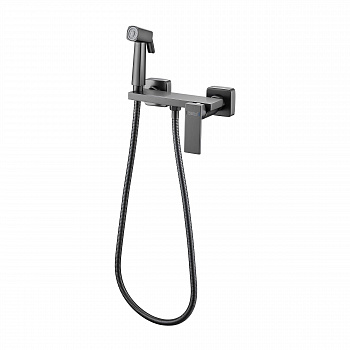 Гигиенический душ со смесителем Haiba HB5517-3, оружейная сталь арт. 189231