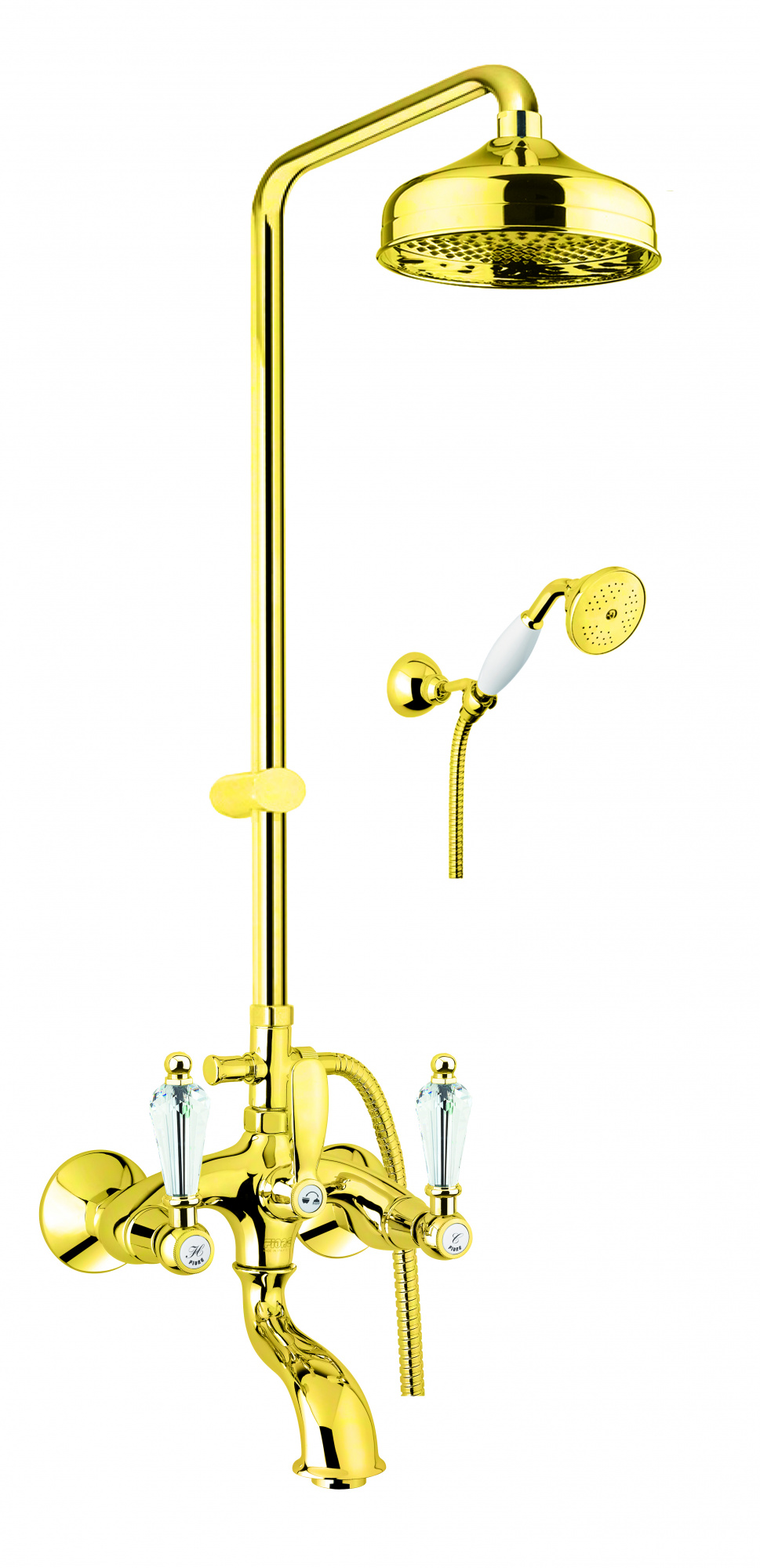 Душевая система Fiore GIOIELLI (SWAROVSKI®) 08OO0615, золото арт. 190934
