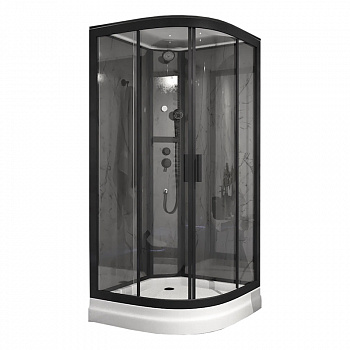 Душевая кабина Timo Premium ILMA Black ILMA901B, 100x100x222 арт. 174799