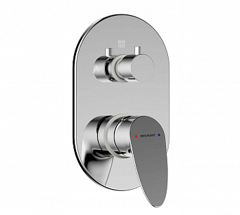 Смеситель для душа встраиваемый на 3 потока Bravat Drop P69190C-RUS, хром арт. 165930