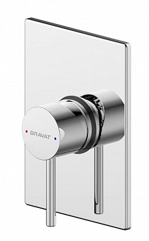 Смеситель для душа встраиваемый на 1 потока Bravat Arc PB86061C-A-ENG, хром арт. 165950