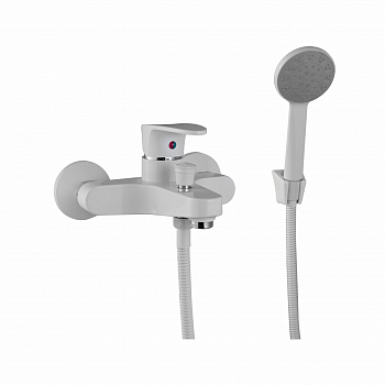 Смеситель для ванны PLstart PL3205-8, белый арт. 167224