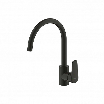 Смеситель для кухни Bravat Source F7173218BW-ENG, черный арт. 169997